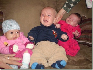 3 babies at Thanksgiving