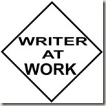writer at work sign