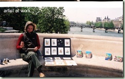 artist on pont neuf