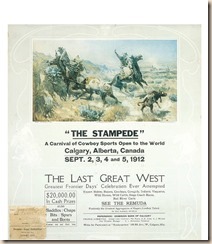 calgary stampede poster 1912